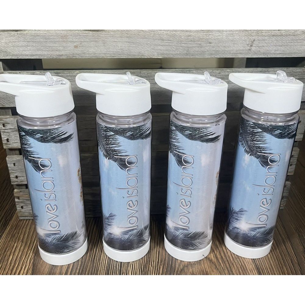 Lot Of 4 Tritan Fruit Infuser Water Bottles 25 oz Love Island Official‎ New